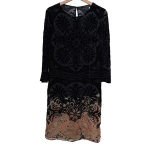Citron Silk-Blend Tunic Top/Dress Sz S